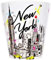 Sweet Gisele New York City Latte Tasse,Keramik NYC Kaffeetasse,Downtown Manhattan Skyline,Empire State Building & Times Square,Brooklyn Bridge,Neuheit Geschenk Souvenir,30 ml (weiß/mehrfarbig)