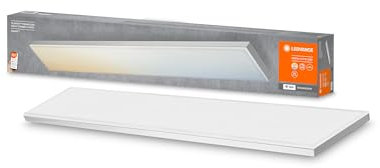 LEDVANCE Smarte LED Deckenleuchte, Panel für Innen mit WiFi Technologie, Lichtfarbe änderbar (3000K-6500K), 800mm x 100mm, Kompatibel mit Google und Alexa Voice Control, SMART+ WIFI PLANON FRAMELESS