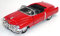 Generisch Modellauto kompatibel mit Cadillac Eldorado 1953, rot, Metall und Kunststoff, 12cm, Kid, unisex, Kinder