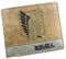 GUGUBU Attack on Titan Shingeki no Kyojin PU Leather Bi-Fold Wallet Cosplay Beige Purse