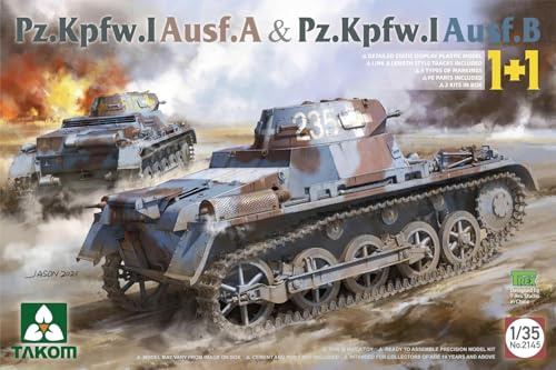Takom TAK2145 - Pz.Kpfw. I AUSF. A & Pz.Kpfw. I AUSF. B 1+1-1:35