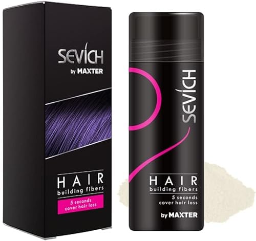 Streuhaar zur Haarverdichtung - Schütthaar, um den Haarmangel sofort zu verbergen - Haarpuder 100% natürlicher Baumwolle für Männer und Frauen (Weiß 25g)