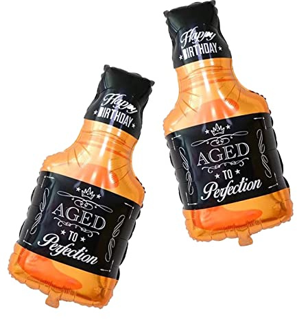 2pcs Whiskey Bottle Foil Balloon for Birthday Party Decoration