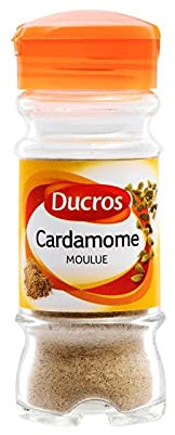 DUCROS - Epice Rare de l'Orient - Cardamome Moulue 35 g - Alliance Parfaite pour vos Plats Épicés - Herbes et Epices de Qualité - Le Lot De 4