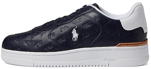 POLO RALPH LAUREN Herren Masters Crt Sneaker, Marineblau, 43 EU