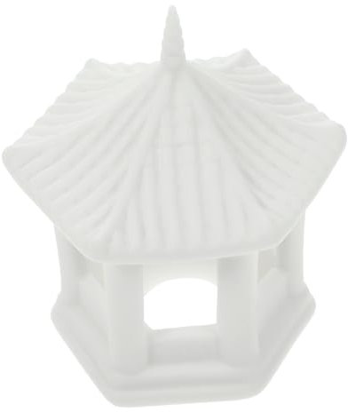 Housoutil Ornement Céramique De Pavillon pour Aquarium Statue Décorative Porcelaine pour Jardin Et Paysage De Fleurs