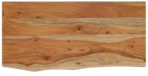 vidaXL Wandregal 40x20x3,8 cm Rechteckig Massivholz Akazie Baumkante
