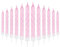 Spiralförmige Geburtstagskerzen-Set, 24 Stück, Party-Kerzen für Kuchen, rosa Happy Birthday-Kerzen, bunte Kuchendekorationen, Babypartys, Kuchen-Cupcake-Kerzen für Mädchen, Frauen, Geburtstag,