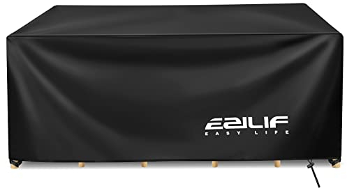 Ezilif Garden Furniture Covers Waterproof, 420D Oxford Garden Furniture Cover, Outdoor Patio/Rattan Furniture Covers Waterproof, Windproof, Anti-UV, Anti-tear for Garden Table Chair Sofa, 170x94x74cm