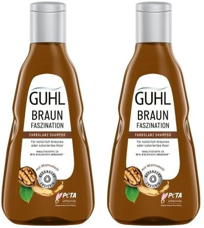 Guhl Braun Faszination Shampoo - Inhalt: 250 ml - Haartyp: brünett, braun (Packung mit 2)
