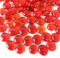 G&S homedeko Big red Glass Gems Flat Marbles Beads for Vase Fillers,Fish Tank Pebbles,Aquarium Decoration,Home Decorations,Crafts,500g