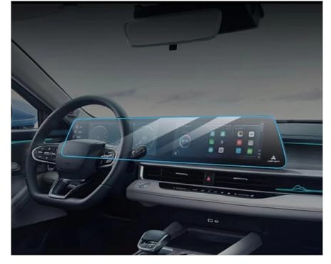 klare Gehärtete Schutzfolie Für Chery Für ARRIZO 8 2022 2023 Auto GPS Navigation TPU Schutzhülle Film Anti-Scratch Navi(RHD,Style A)