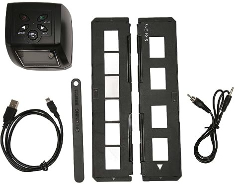 Filmscanner für 35-mm-/135-mm-Dias, Diascanner mit 2,36-Zoll-TFT-LCD-Bildschirm, hochauflösender 5-MP-Negativscanner mit Einstellbarer Helligkeit, JPEG-Vorschau,