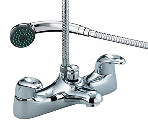 Bristan J BSM C Java Deck Mounted Bath Shower Mixer - Glee White
