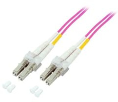EFB-Elektronik Duplex Jumper LC-LC 50/125,OM4,LSZH,Erika Violett,2.0mm,3m