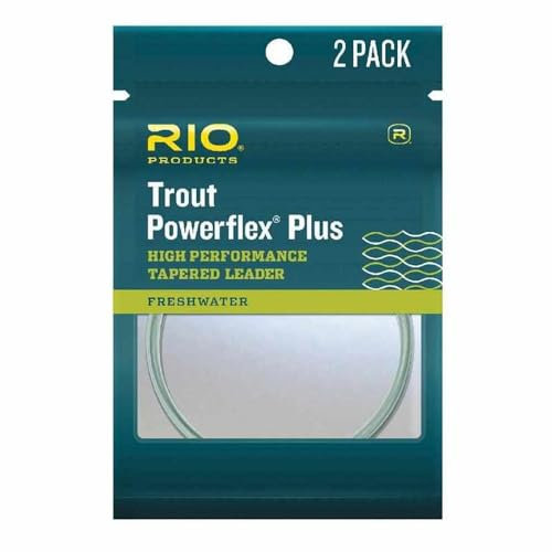 RIO Products Leaders Powerflex Plus 9' 6X Leader 2 Pack, Clear