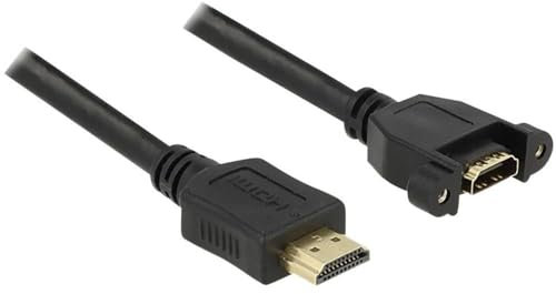 Delock Câble HDMI A mâle vers HDMI A femelle Rallonge à encastrer 1 m