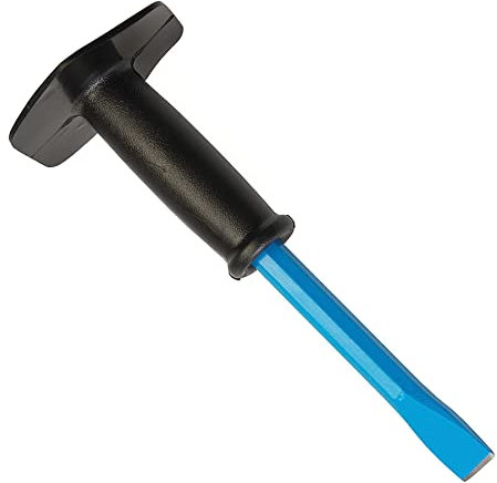 Dapetz ® Bolster Chisel with Guard 19mm X 250mm Shock-Absorbing Hand Guard Anti-Corrosion Provides Solid Forged Single-Piece Steel & Shock-Absorbing Hand Guard Strong Octagonal Shaft