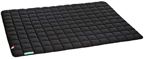 Doctor Bark Hundedecke – weiche, hochwertige Hundematte für sehr große Hunde, robuste Indoor-Outdoor Liegedecke, waschbar bis 95 °C (Gr. XXL, 140x110 cm, Schwarz)