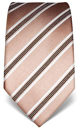 Vincenzo Boretti Herren Krawatte reine Seide gestreift edel Männer-Design zum Hemd mit Anzug für Business Hochzeit 8 cm schmal/breit