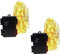 Vanorell 2 x 100 LEDs Drahtbeleuchtung außen innen Silberdraht Batterie Lichterkette Außenbeleuchtung Batteriebetrieben IP44 Batteriegehäuse Timer Weihnachten Dekoration Warmweiß