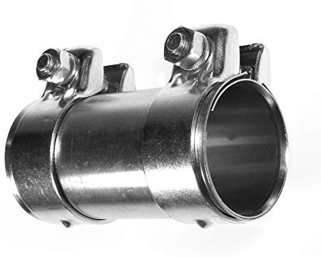 BITS4REASONS E-TECH EC013 New Model Heavy Duty Adjustable Exhaust Pipe Joiner/Connector 53MM-57MM, 125MM Long