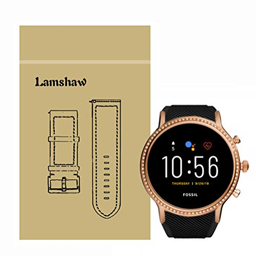 LvBu Armband Kompatibel Für Fossil Julianna HR, Sport Silikon Classic Ersatz Uhrenarmband Für Fossil Gen 5 Julianna HR (Schwarz)