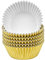 Jinlaili 100 Stück Muffin Förmchen Papier aus Metallfolie, Cupcake, Backförmchen, Muffin Backformen, Muffinförmchen Fettdicht Muffins Cupcakes für Dessert Backen Geburtstag Hochzeit Party (Gold)