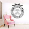 Wall Stickers Merry Christmas With Tree Gloves Vinyl Wall Sticker Home Front Door Mural Holiday Decor Removable Window Mural 37 * 42Cm