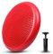 unycos - Ballsitzkissen inkl. Pumpe【Ø34 cm | Trägt 150 kg】Orthopädisches Sitzkissen Anti-Burst, Noppenkissen, Balance Pad, Luftkissen für Bürostuhl, Fitness, Reha/Koordinations (Rot; Basic)