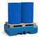 Auffangwanne classic-line aus Polyethylen (PE) für 2 Fässer, ohne Gitterrost, 900x1300x350