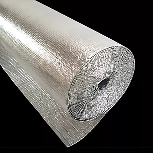 LPLND Isolierfolie Selbstklebend Aluminium Dampfsperrfolie Dampfsperre Dach Innen Dämmung Dachisolierung Sauna Dampfsperren, Größe: 1x10m / 3.2x32.8ft