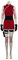 PUYYDS Haruno Sakura Cosplay Kostüm Erwachsene Männer Frauen Outfits Halloween Karneval Uniform Stirnband Taschen Voller Anzug