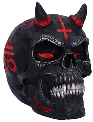 Nemesis Now Infernal Skull Unisex Dekoartikel schwarz/rot Polyresin Gothic, Totenköpfe