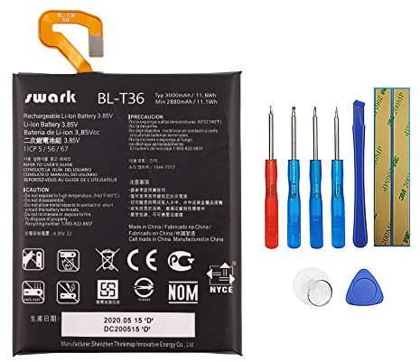 Swark BL-T36 Akku Kompatibel mit LG K10 2018 LG K30 LG K11 Prime 2018 K11+ 2018 K11+ 2018 with Tools