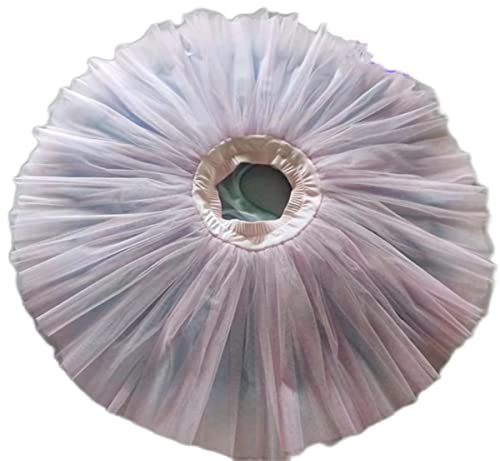 Pink Practicing Rehearsal For Girls White Hard Tulle Ballet Tutu Black Classical Ballerina Ballet Costume Green Peach (beige, Child 11)