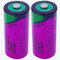 (2-Pieces) TL-5955 2/3AA 3.6V 1650mAh Battery for Tadiran TL5955 3.6V TL-4955, SL-761, TL-2155, TL-5155, SL-361, Xeno XL-055F, ER14335 PLC, CNC Lithium Battery
