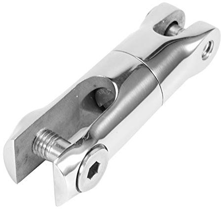 Tbest o Grillete, Grillete Giratorio, Conector de Cadena de Ancla de Barco de 8 Mm, Conector Giratorio de Ancla, Accesorio de Barco de Acero Inoxidable para Barco para Cadena de 6 y