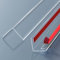 Awvob Lot de 2 plinthes d'angle autocollantes - 800 x 30 x 30 mm - Transparent - Protection des bords muraux - Profilé d'angle en PVC - En plastique