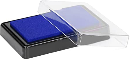 Baby-Fußabdruck-Stempelkissen, Sicher, Wiederverwendbar, Sinnvoll, Leicht zu Reinigen, Pfotenabdruck-Pad mit Papier für Babys und Haustiere (Blaue Tinte)