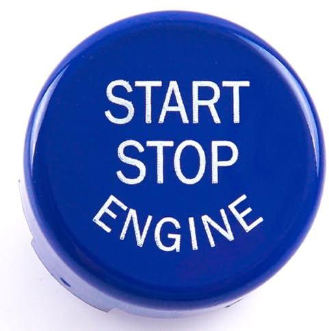 ROBUST Start Stop Knopf Blau Glanz für BMW F20 F21 F22 F23 F87 F30 F31 F80 F32 F36 G30 F12 X1 X3 X4 X5 X6