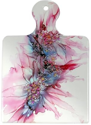 Tagliere Ceramica Flower 13,5x19 Applicazione Bomboniere Fai da Te