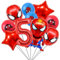 Geburtstagsdeko 5 Jahre Junge, Spiderm Luftballons und Ballon Geburtstag Deko Themenparty Junge, Rot Nummer 5 Ballons Kindergeburtstag Deko Latexballon und Folienballons für Happy Birthday Banner