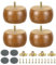 sourcing map 4Pcs Wood Furniture Leg, 1.97 Solid Wood Replacement Furniture Feet for Couch Sofa,Light Brown