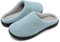 Herren Damen Winter Hausschuhe Memory-Schaum Wärme Bequem Plüsch Pantoffeln Home Rutschfeste Slippers Schuhe Indoor Outdoor(XML-Tiefblaugelb,36EU/37EU)