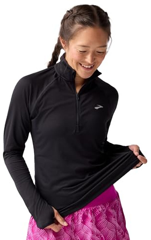 Brooks Damen Dash 1/2 Zip 3.0 Langarm Laufshirt UPF 50+