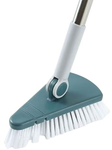 Schrubber-Reinigungsbürste, Badewanne, Fliesenreiniger, Schrubberbürste mit 91,4 cm langem , Scheuerbürste für Badezimmer, Dusche, Badewanne, Wand, , Reinigung, Kontaktgrill Große (Blue, One Size)
