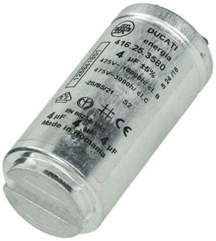 SOS Accessoire Condensatore di avviamento radiale 4 mf per asciugatrice ARTHUR MARTIN ELECTROLUX 1256418011, 00602813