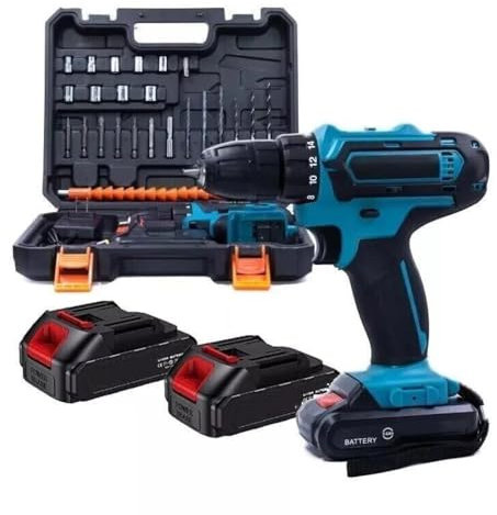 TRAPANO AVVITATORE A DOPPIA BATTERIA DA 24V OMAGGIO LITIO A PERCUSSIONE VALIGIA