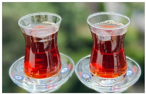 Topkapi - 12-tlg Türkisches Tee-Set Melika-Sultan mit Boncuk│für 6 Personen